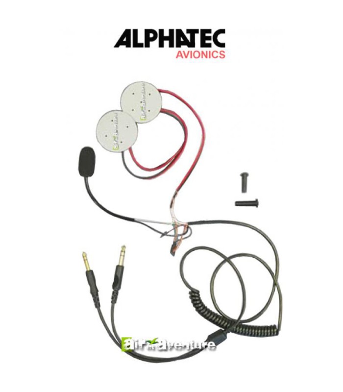 Kit Micro-Ecouteur Aviation Titane 2 without Coque Antibruit for ULM Helmet