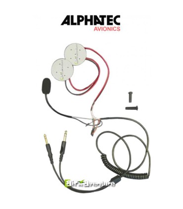 Kit Micro-Ecouteur Aviation Titane 2 without Coque Antibruit for ULM Helmet