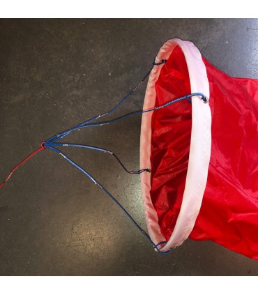 Connecting system of the windsock in ripstop