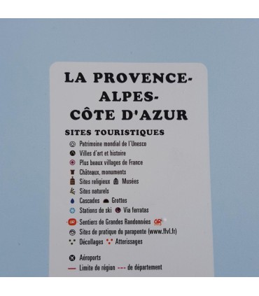 Reliefkarte der Region PACA