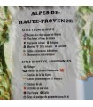 Map en Relief de la région Alpes de Haute Provence