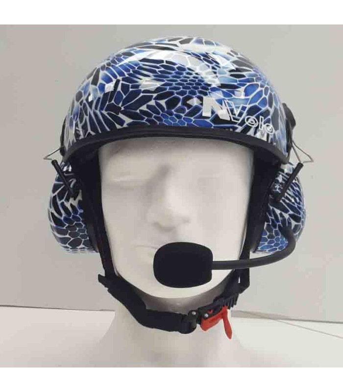Paramoto helmet N.Volo Water transfer printing blue