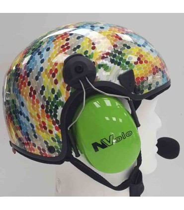Casque Paramoteur N.Volo Water transfert printing multicolore