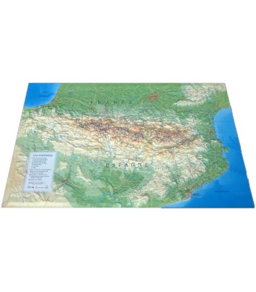 Carte en Relief des Pyrénées 3DMap