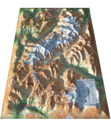 3d map of the 3Dmap brand the Mont Blanc