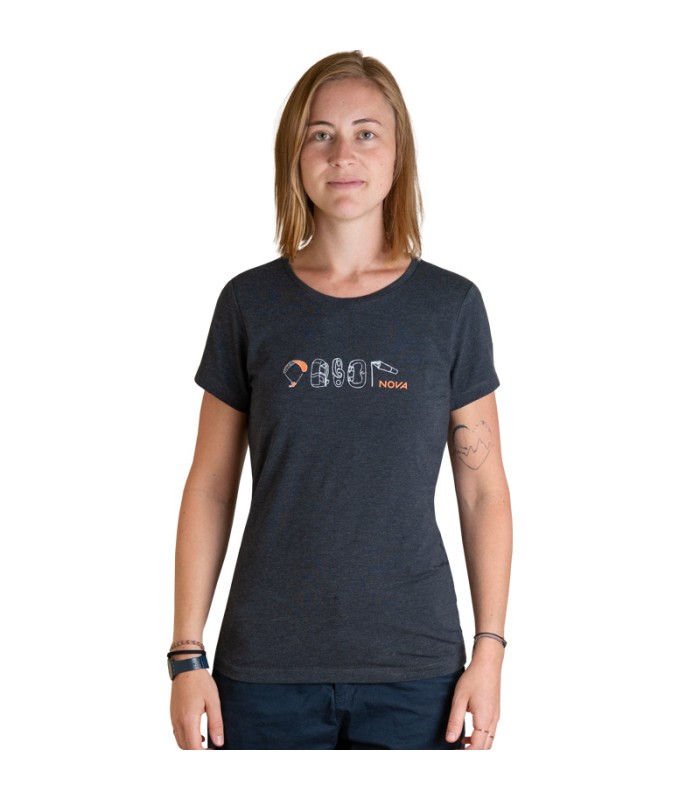 Iconic Paragliding T-shirt for Nova brand woman