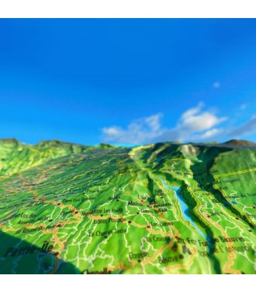 3DMap Reunion Island Relief Map