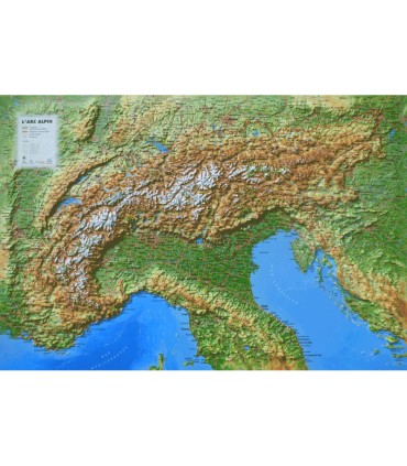 3DMap Alpine Arc Relief Map