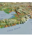 Reliefkarte der Berge der Provence 3DMap