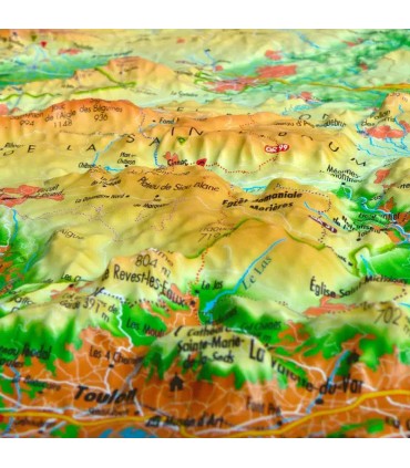 Relief map Sainte Baume - Sainte Victoire 3DMap