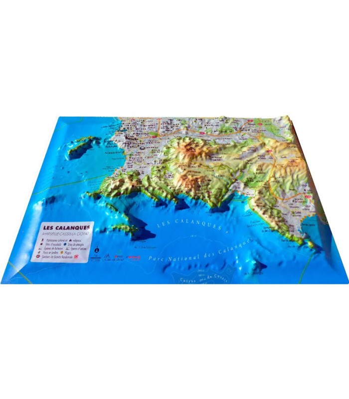 Mini carte 3D Map Calanques