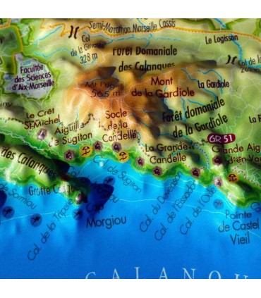 Mini Relief Map of Lake Annecy