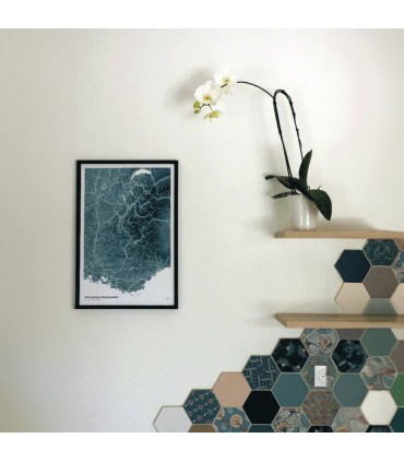 2d Karte Französische Alpen und ihre Massive 3D Map