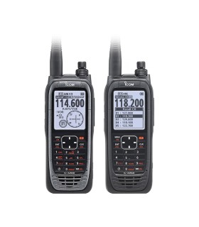 VHF Aviation and Microlight Portable Radio IC-A25CEFR ICOM DGAC Approved
