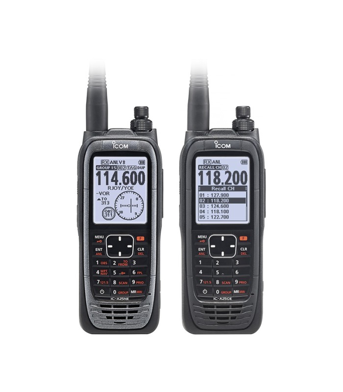 Tragbares VHF-Funkgerät für Luftfahrt und ULM IC-A25CEFR ICOM DGAC zugelassen