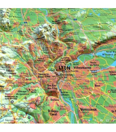 Relief map Parc du Pilat - Monts du Lyonnais 3DMap