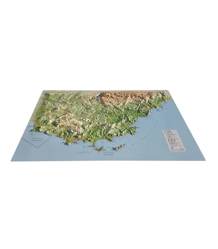 Reliefkarte Le Var 3DMap