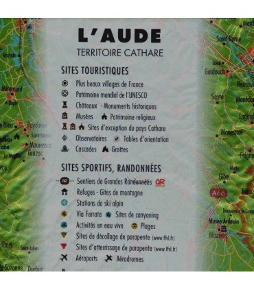 Carte en Relief de l'Aude