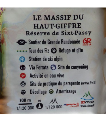 Mini Carte en Relief du Massif du Haut-Giffre