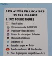 Reliefkarte der Französischen Alpen und des Alpenmassivs