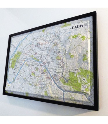 Carte en relief de Paris 3D Map