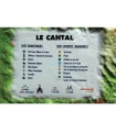 Carte en relief Le Cantal 3D Map