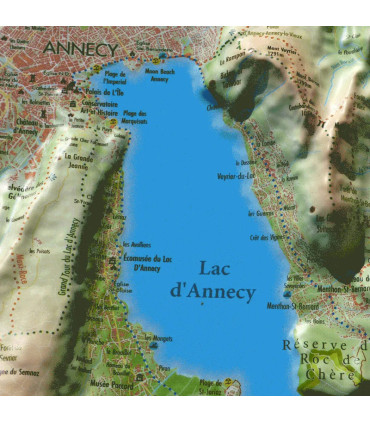 Carte en Relief du Lac d'Annecy 3DMap
