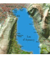 Carte en Relief du Lac d'Annecy 3DMap