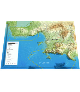 Carte en Relief de Marseille 3DMap
