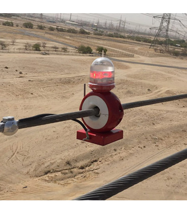 Balise lumineuse pour ligne haute tension