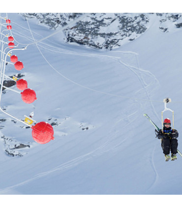 Sphère de balisage aérien diurne pour ligne Haute Tension