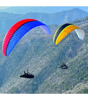 Aile de parapente Summit X deux coloris en vol