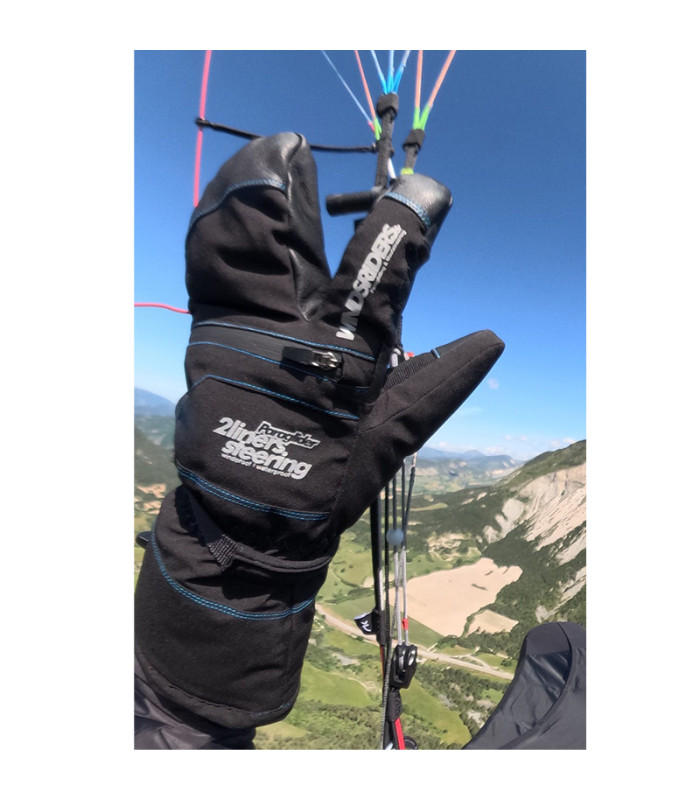 Gants-Moufles de pilotage parapente 2 lignes Windsriders