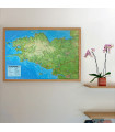 3D-Reliefkarte der Bretagne