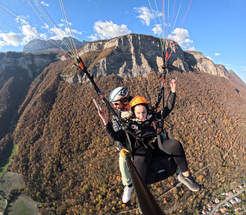 bapteme de parapente enfant a saint hilaire