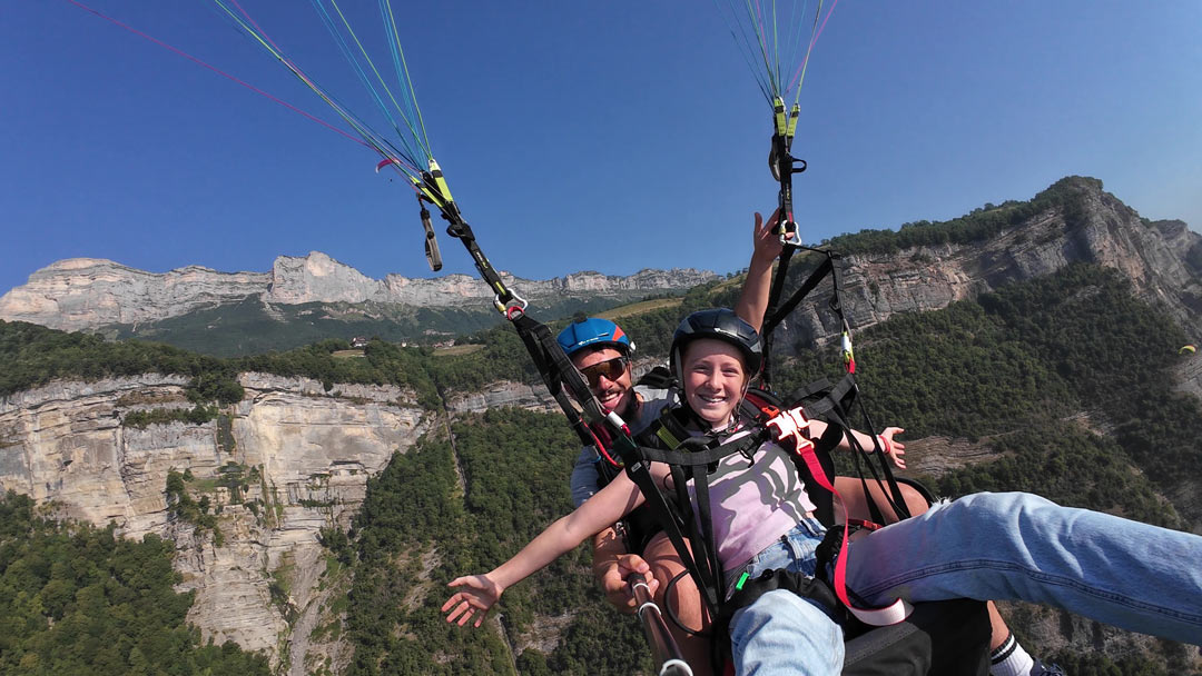 bapteme de parapente pour enfant à grenoble