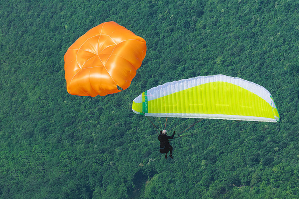 parachute de secours parapente guide