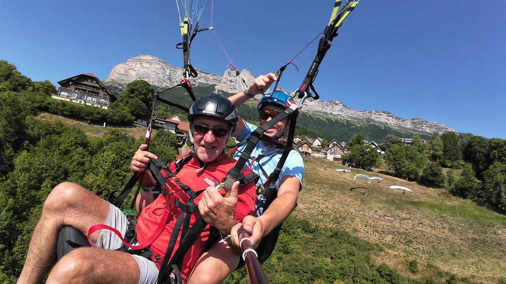 bapteme de parapente pour enfant à grenoble