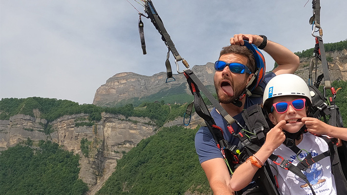 bapteme parapente enfant