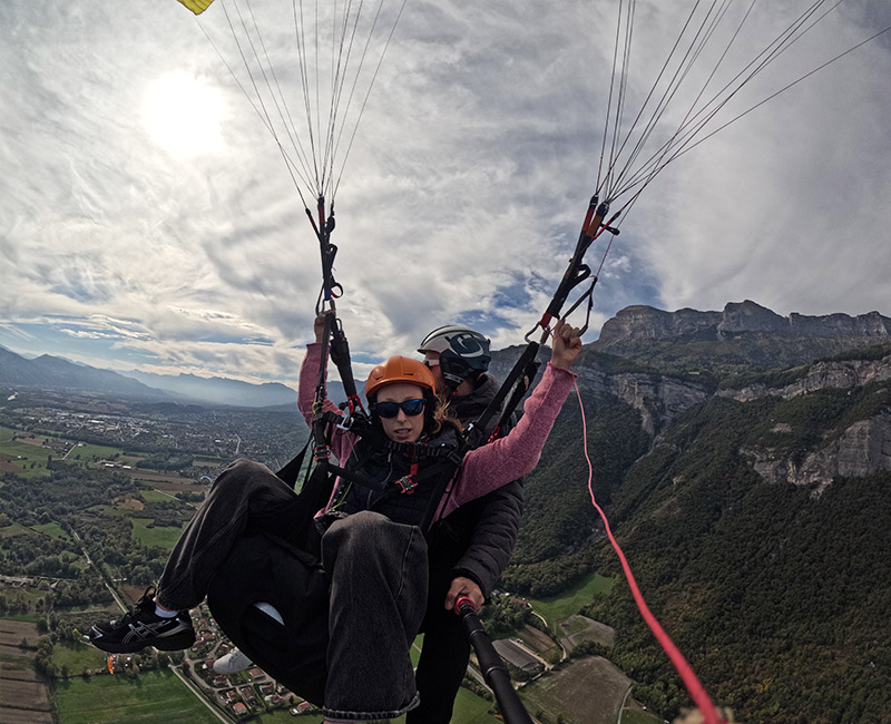 bapteme de parapente enfant a saint hilaire